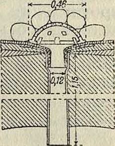 l— j+ (|)!J для эллиптического μ=—, где f—стрела свода. Коэфф. а для
3 + 2-
мостов под обыкновенную дорогу колеблется в пределах от 0,12 до 0,18 и для мостов под ж. д.—от 0,15 до 0,21. Толщина свода от замка к пяте может оставаться постоянной при пролетах до 15 м, т. к. в малых пролетах прочность свода не м. б. полностью использована при наименьшей толщине свода, которая допускается конструктивными соображениями. При пролетах свыше 15 метров толщина свода к пяте увеличивается таким образом, что вертикальная проекция толщины свода в каком-нибудь сечении его равна толщине в замке: d0 =. где d—толщина в замке, d0—толщина в пяте. Можно реко мендовать изменение толщины от замка к пяте по параболическому закону:
cii=d -f (d0 — d)^,
где s—длина дуги по оси свода от замка до рассматриваемого сечения и S—длина дуги по оси свода от замка до пяты.
Очертание оси свода, то есть линии центров тяжести радиальных сечений свода, в зависимости от требований прочности и устойчивости при наименьшем расходе материала, выбирается по кривой давления, построенной для постоянной нагрузки в предположении, что свод снабжен тремя шарнирами; при проверке предварительно заданного очертания свода отклонением до 1/и— 1/Е0 толщины свода можно пренебречь, т. к. действительное совпадение кривой давления с осью свода невозможно из-за неизбежных упругих деформаций. При значительной временной нагрузке (например в ж.-д. мостах) следует пользоваться предложением Толк-мита придавать кривой оси свода очертание по кривой давления при загружении всего свода нагрузкой д +—, то есть постоянной и половиной временной. При выборе очертания по кривой давления нужно иметь в виду следующее обстоятельство, указанное проф. Тимошенко. Если ось свода очертить выше кривой давления в предположении 3 шарниров, то действительная кривая давления бесшарнирного свода поднимается выше, чем при совпадении оси с кривой давления трехшарнирного свода. Этим путем можно за счет увеличения эксцентриситета в замке уменьшить эксцентриситет в пятах и устранить растягивающие напряжения в пятах, если они были, или уменьшить их. Сначала очертание свода мол-сно назначить по параболе, а для пологих сводов—и по дуге круга; при неудовлетворительных результатах проверки вычерчивают коробовую кривую, возможно более близко проходящую к полученной кривой давления. Для сводов больших пролетов рациональное очертание оси м. б. задано уравнением кривой, очень мало отличающейся от цепной линии (смотрите Своды, Катеноид). Преимущества, которыми обладают функциональные кривые, в том числен катеноид, заключаются в непрерывном изменении их кривизны, чего нет в случае коробовой кривой. Катеноид проще строить не по уравнению Легея, а приближенно, по Сежурне, который дает уравнение:
_ b(п‘- а?) хг У а2 п‘-х‘ ’
п определяется по условию, чтобы кривая проходила через какую-нибудь промежуточную точку Ж (а?!, г/i),
2 = агх!(Ь - у,)
Ьх - а‘у,
где а—полупролет и Ь—стрела. Франц, инженеры часто очерчивают своды по внутренней кривой, а ось получают, откладывая от нее по радиусам половину толщины свода.
Напряжения от изменения Г в бесшарнирн. пологих и больших сводах достигают большой величины, почему исследование влияния колебаний t° должен быть произведено обязательно. С целью уменьшения Г-ных напряжений в своде необходимо производить замыкание его при возможно низкой t°. Для устранения влияния колебания t° на напряжения в сводах (в особенности в пологих) применяются шарниры в пятах и замке.
Идея применения шарниров к К. м. принадлежит фрапцузск. инж. Дюп1ои (Dupuit, 1870 г.), предложившему переместить давления в центр шва при помощи устройства, к-рое заключается в скашивании шва со стороны внутреннего очертания свода с закруглением точки перелома шва. Таким путем получается обязательная для кривой давления точка, к-рую можно расположить, как угодно, а следовательно, становится возможным бороться с часто замечаемым при раскружа-ливании явлением раздробления кромок камней в швах перелома, когда кривая давления перемещается к внутреннему очертанию свода. Помимо этих выгод от установки в сводах трех шарниров, имеются и еще некоторые: простота расчета и устранение трещин в пятах и в замке свода от осадки при раскружаливании или сдаче устоев. Шарниры в своде м. б. применены постоянного устройства и временные, при постройке и раскружаливании. Простейшим типом временного шарнира является узкая свинцовая г—радиус направляющей окружности ци-линдрич. поверхности, α= ~ (где Е—коэфф-т упругости), σ—напряжение материала в месте касания и т—пуассоново число. Допускаемые напряжения в шарнирах из свинца с примесью сурьмы назначаются не более двойного допускаемого напряжения для кладки свода и во всяком случае не более 120 к г/см2. Для гранитных и бетонных шарниров допускаемые напряжения устанавливаются на основании лабораторных испытаний, причем для предварительного задания можно принимать: для гранитных шарниров—не свыше 300 килограмм/см2 при Е= 300 000 килограмм/см2, а для бетонных—не свыше 150 килограмм/сж! при составе бетона 1 : 2 : 2 и Е =210 000 килограмм/см2. Для определения напряжения в металлических шарнирах, балансирах и подушках пользуются формулой Герца и нормами для расчета опорных частей металлических мостов. В табл. 1 приведены данные о некоторых мостах с шарнирами.
Фигура 10.
Таблица 1, — Данные о мостах с шарнирами.
| Дорога | Пролет по | Пологость | Толщина свода в м | Тип шарнира и давление в нем в килограммах 1см“ | ||
| Наименование моста | в м | в замке | в пяте | |||
| Marbach. | Обык. д. | 32 | 1 : 10,3 | 1,2 | 1,5 | Врем, свипц. пластинка, 55 |
| G-arching. | Ж. д. | 38,5 | 1 : 5,3 | 1,1 | 1,75 | Пост, свинц. пластинка, 80 |
| G-ohren. | Обык. д. | 60,6 | 1 : 8,9 | 1,1 | 1,2 | Катучии, гранит, 3 850 килограмм на 1 сантиметров длины шарнира |
| Sauvage. | » » | 34 | 1 : 8,3 | 0,7 | 0,8 | Катучии, бетон, 1500 Катучии, железобетон, 1 680 Стальной, на шел. короб., 6 000 килограмм на п. сантиметров длины |
| Graveneck. | » » | 48,4 | 1 : 6,2 | 0,6 | 0,75 | |
| Morbegno. | Ж. д. | 66 | 1 : 7 | 1,5 | 2,2 | |
прокладка (фигура 9); по раскружаливании и устройстве надсводных частей моста шарнирные швы заделываются раствором. Вслед-
,0,02
Ц
0,02
| Г" | 5 |
| 2 | |
| 2 | -0,02 |
,свинц. л. 10,008 ‘—0,50 —
Фигура 9.
и
0,008 — 0,50 -
ствие пластичности свинца при большом давлении (свыше 120—150 килограмм/см2) чаще применяются шарниры чугунные (фигура 10) и стальные. Для сводов небольших пролетов иногда ставят шарниры из камней, соприкасающихся по цилиндрич. поверхностям разных радиусов. На фигуре 11 показана конструкция шарниров, состоящая частью из искусственных (бетонных) камней, частью из естественных (песчаника). Гранитные шарниры рассчитываются по формуле Герца:
Р=°тих· 2πα(ΐ~^) lr’
где Р—полное давление одного камня на другой, I—длина цилиидрич. поверхности,
На основании данных о существующих мостах можно прийти к заключению, что для мостов под обыкновенную дорогу толщина сводов с тремя шарнирами на 10—15% меньше, чем для сводов без шарниров.
Разбивка на пролеты. Наметив на профиле перехода через реку верхнюю границу полотна моста, задав при этом подходящие продольные уклоны, а также вычертив горизонты воды, ледохода и судоходные габариты, ставят вопросы о разбивке отверстия моста на пролеты, о величине пролетов, о положении быков и прочие Чтобы намеченная величина пролета м. б. осуществлена, необходимо располагать достаточной высотой моста для задания соответственной стрелы свода. Положение замка определяется уровнем полотна моста; если нужно, полотно моста приподнимают над берегами, иногда на очень большую высоту. К судоходному пролету можно поднять полотно, придавая ему продольный уклон. Положение пят намечается сообразно местным условиям. В стремлении получить более подъемистый свод возможно
опустить пяты в высокую воду, но не ниже горизонта сплошного ледохода. У многих европейских мостов пяты погружены в высокую воду на 3—4 метров.
Выделив судоходные пролеты, остальные пролеты назначают свободно, подчиняя их величину прежде всего эстетич. соображениям, затем соображениям технич. целесообразности и, наконец, соображениям стоимости. В художественном отношении три и пять пролетов, по симметрии и по положению среднего пролета над серединой реки, дают Таблица 2.—Д анные для наиболее з те пролет тоже можно уменьшить. Отступления от указанного условия не только возможны, но и необходимы как в силу соображений о местных условиях, так и в силу переменной стоимости быков, толщина которых должна изменяться с изменением пролета свода. Выбор окончательного решения зависит от результатов сравнительного подсчета стоимости сооружения по вариантам, от субъективных стремлений строителя, его вкуса и прочие Данные для наиболее замечательных К. м. приведены в таблице 2. меч а тельных каменных мостов.
| Наименование моста |
Род дороги | Длина пролета в м | Пологость | Толщина свода в м | Род кладки | ||
| в ключе | в пяте | ||||||
| Boucicaut.. ;. | Обыкн. д. | 40x5 | 1 : 8 | 1,05 | 1,24 | О кол. известняк | |
| Avignon.. | » | » | 40X10 | 1 : 8 | 1,05 | 1,24 | » » |
| Castelet.. | Ж. | » | 41,2 | 1 : 2,9 | 1,25 | 2,25 | » гранит |
| Orleans.. | Гор. | » | 44,7 | 1 : 7,6 | 1,25 | 1,46 | » известняк |
| Antoinette.. | Ж. | » | 50 | 1: 3,15 | 1,50 | 2,28 | » гранит |
| Amidonniers.. | Гор. | » | 46^-42 | 1 : 4,2 | 1,25 | 2,59 | » известняк |
| Lavaur.. | Ж. | » | 61,5 | 1 : 2,2 | 1,65 | 2,81 | » » |
| Jaremcze.. | » | » | 65 | 1: 3,6 | 2,10 | 3,10 | Тесан, песчаник |
| Montanges.. | Обыкн. д. | 80,3 | 1 : 3,9 | 1,50 | 2,50 | Окол. известняк | |
| Salcano.. | ж. | » | 85 | 1: 3,9 | 2,10 | 3,50 | Тесан, известняк |
| Luxembourg.. | Гор. | » | 84,7 | 1: 2,7 | 1,44 | 2,16 | Окол. песчаник |
| Plauen .. | » | » | 90 | 1: 5 | 1,50 | 2 (в раменах) | Сланец |
| Villeneuve.. | » | » | 96,3 | 1 : 6,2 | 1,45 | 2,00 | Бетон |
более благоприятную картину, чем два или четыре пролета; особенно неблагоприятно деление на два пролета. При бблыпем числе пролетов разница между четным и нечетным числом мало заметна для глаза. Горизонтальность полотна в мостах под обыкновенную дорогу дает очень красивый силуэт моста, но она редко осуществима но местным условиям.
В технич. отношении может возникнуть вопрос об уравновешивании распоров от постоянной нагрузки на каждом быке, когда к нему примыкают неодинаковые своды. Выбирая по произволу пролеты, можно удерживать распор без изменения, меняя соответственно стрелу или нагрузку или то и другое. Можно располагать пяты с меньшим распором на большой высоте от обреза фундамента, чтобы кривая давления в быке в ответственных сечениях проходила удовлетворительно. Наконец, возмоясно допустить и неравенство распоров, что вызовет утолщение быка и одностороннее уширение фундамента, для того чтобы давление от достоян, нагрузки на грунт получить равномерным.
Обычно отверстие длинных, низких мостов разбивается на равные пролеты при горизонтальном положении полотна, или на мало разнящиеся—в мостах с уклонами, чтобы уменьшением пролета соответственно уменьшению стрелы удержать распоры одинаковыми. В экономил. отношении правило наивыгоднейшего деления моста на пролеты требует, чтобы стоимость одного быка равнялась стоимости пролетного строения (без проезжей части). Чем основание опоры дороже, чем выше она и чем больший имеет объём и количество облицовки, тем больше должен быть пролет. Затем, чем дороже кладка свода, тем меньше должен быть пролет; с уменьшением стоимости основания опор при хорошем грун
Нагрузки и напряжения. Согласно технич.условиям проектирования и сооружения каменных ж.-д. мостов, при расчете сводов пролетом до 25 метров подвижная нагрузка вводится в расчет с динамич. коэффициентом 1,2—1,3 при сквозном надсводном заполнении и 1,1—1,2 при забутке или засыпке толщиной в 1,2 ж и менее; при большей толщине засыпки, а равно и для всех сводов пролетом свыше 25 метров динамический коэффициент принимается равным 1.
Напряжения от временной нагрузки для сводов пролетом свыше 15 метров определяются для двух случаев нагрузки свода: загруже-ния всего пролета с расположением наиболее тяжелых грузов близ середины пролета и за-гружения полупролета с расположением тяжелых грузов близ четверти пролета, причем временную нагрузку разрешается заменять сплошной, равномерно распределенной. Напряжения в сводах пролетом свыше 25 метров и со стрелой подъема меньше х/4, во всех сводах пролетом свыше 40 метров независимо от величины стрелы подъема, а также во всех сводах с высотой засыпки над ключом менее 1,20 м, пролетом свыше 15 метров независимо от стрелы подъема, определяются при введении в расчет подвижной нагрузки в виде системы сосредоточенных грузов. При надсводном строении с поперечными пустотами давление, передаваемое опорами надсводной эстакады, м. б. принято как в виде сосредоточенных грузов, расположенных по осям опор, так и равномерно распределенным на половину расстояния между осями опор в обе стороны. При расчете опор железнодорожного моста учитывается сила торможения, приравниваемая 1/10 веса части поезда на прилегающем к опоре пролете; тормозная сила считается приложенной на высоте 2 метров над головкой рельса. т. э. т. IX.
т
Напряжения от действия ветра определяются лишь для сводов пролетом более 30 метров и только в узких однопутных ж.-д. мостах. Напряжение от действия ветра разрешается определять дляпятовогосечения приближенным способом как сумму напряжений, определенных для двух случаев: а) для горизонтальной балки с заделанными концами, пролетом, равным длине развернутой оси свода, равномерно нагруженной давлением ветра в 150 килограмм/м2 на весь пролет; б) для вертикальной балки, заделанной нижним концом, пролетом, равным вертикальной проекции полу-свода, нагруженной равномерно распределенной нагрузкой от давления ветра на половину пролетного строения и сосредоточенной силой на свободной конце от действия ветра на половину подвижной нагрузки, причем давление ветра равно 250 килограмм/м2.
Влияние t° должен быть обязательно учитываемо для каменных и бетонных сводов пролетом в 15 ж и более, а в бетонных сводах, сверх того, должны определяться напряжения, зависящие от усадки свода. Расчетная разность ί° свода определяется в зависимости от материала и размеров свода, климата местности и ί° замыкания свода, принимаемой в пределах 5-1-15°, от которой и отсчитываются полные расчетные разности температуры. При определении напряжений от колебания темп-ры можно принимать: модуль упругости каменной кладки равным 60 000 килограмм/см2, кирпичной кладки—28 000 килограмм/см2, бетона— 140 000 килограмм/сж2; коэфф. линейного расширения для каменной кладки—0,000008, для бетона—0,000013. Влияние усадки бетона приравнивается добавочному понижению <° на 10—15°, в зависимости от условий бетонирования. По данным Фрейсине (Freyssinet), коэфф. линейного сокращения бетона колеблется, в зависимости от пропорции цемента, след, обр.: при 350 килограмм цемента на 1 ж3 бетона—0,0003—0,0006, при 400 «г—0,0005— 0,0007 и при 450 килограмм—0,0006—0,0008. Для сводов пролетом больше 25 ж, расположенных на кривой, следует ввести в расчет действие на свод и быки центробежной силы, напряжения от которой определяются для пятового сечения по тому же способу, как и напряжения от действия ветра.
Допускаемые напряжения. Для каменных мостов из естественных камней употребляют гранит, песчаник и известняк; из искусственных—бетон и, реже, бетонные камни и кирпич. Временное сопротивление сжатью различных камней колеблется в широких пределах: русских гранитов—от 600 до 2 000 килограмм/см2 (в лаборатории Ёсо1е des ponts et chauss6es для порфиров и базальтов получены числа до 2 800 килограмм/см2)·, известняков и песчаников—от 300 до 1 500 килограмм/см2 (последний предел соответствует алексинским известнякам). Значительно ниже временное сопротивление раствора раздроблению: при составе 1 :2 до 1 : 3 оно примерно выражается следующими цифрами (после 28 дней): для портландского цемента 180—300кг/см2, для высокосортного цемента 400 килограмм/см2 и выше. Сопротивление раздроблению кладки зависит от прочности камня и раствора, величины и правильности формы камней и толщины швов. В общем, сопротивление кладки ниже сопротивления камня, но выше сопротивления раствора. Наибольшее сопротивление дает кладка из штучных камней с правильными гранями.
Допускаемые напряжения для сводов и опор на сжатие при изгибе, согласно технич. условиям на каменные ж.-д. мосты, для кладки из штучных камней получистой тески на растворе 1 :3 не должны превосходить 65—80 килограмм/см2 (в зависимости от временного сопротивления камня от 800 до 1 000 килограмм/см2), для кладки из грубо околотых камней в пра-
Фигура 12.
вильную форму—50 килограмм/см1, для кладки из постелисто-го бутового камня — 25 — 35кг/сж для кладки из обыкновенного бутового камня и для кирпичной кладки на растворе не ниже 1 : 4—15 килограмм/см2. Для бетона допускаемое напряжение сжатью принимается в Vs временного сопротивления, а именно: для бетона состава 1:4V2—40кг/сж2.
Сопротивление раствора на разрыв составляет в среднем от 15 до 20 килограмм/см2 при составе 1:2 и 1:2,5 и при возрасте 1—1х/2 месяца; для временного сопротивления сцепление раствора с камнями можно принять для бутовой кладки в среднем 8,5 к г/см2, для кирпичной кладки—6 килограмм/см2, а для бетона— 5 к г/см2·, при расчете на срезывание допускается для каменной кладки 2 килограмма/см2 и для бетона—4 килограмма/см2. Допускаемые напряжения для кружал—см. Железобетонные мосты.
Кладка свода чаще всего производится из постелистого бутового камня. Для сводов сравнительно небольших пролетов допустима нек-рая разница в кладке тела свода и облицовки; в серьезных случаях толщина облицовки и камней тела свода должен быть одинакова; чем больше пролет и меньше стрела, тем однородность кладки свода должен быть строже проведена. В большинстве случаев при устройстве перевязки швов в кладке свода эта перевязка достигается рядами: камни одного ряда кладут вдоль, образующей свода одной высоты, следующего ряда—тоже одной высоты, большей или меньшей; свод при кладке первых колец получает вид зубчатого колеса. В продольном разрезе кладка свода устраивается как показано на фигуре 12 и 13.
Для пологих сводов с круто расположенными пятами, которые производят значительное давление на часть кладки, зажатую между пятами, очень целесообразно вертикальное расположение рядов в зажатой части. При сопряжении пят двух круто
Фигура 13.
спускающихся сводов ряды должен быть нормальны давлению на кладку; облицовка по криво-линейнойчасти быка располагается радиально и продолжает облицовку свода внутри пролета.
Производство кладки свода.Различные приемы, применяемые при кладке сводов, имеют в виду обезопасить свод от трещин вследствие осадки кружал, неизбежной несмотря на все принимаемые при их постройке предосторожности, а также уменьшить движение и самую нагрузку кружал разумным распределением производимой кладки по очертанию свода. Уменьшение нагрузки на кружала достигается кладкой свода концентрич. кольцами. При таком способе кладки кружала нагружаются лишь половиной или третьей частью веса всего свода, соответственно весу первого кольца. Следующие кольца поддерживаются уже сомкнутымпредыдущим кольцом; этим можно воспользоваться для уменьшения осадки кружал, если они сконструированы для поддержания веса всего свода, но чаще этим пользуются для удешевления кружал, придавая им размеры соответственно уменьшенной нагрузке,—в таком случае появление трещин возможно только в первом кольце. Рациональной мерой предосторожности яв-ляетсяустройство пустых швов вовремя производства кладки свода. Пустые швы оставляют в местах, где можно ожидать появления трещин в своде при осадке кружал, а именно: в пятах, в швах перелома и, для сводов больших пролетов, в швах, лежащих над опорными точками косяков, то есть над вершинами подкосов. Что касается способов удержания камней на расстояние толщины швов, то чаще всего в швах по внутреннему очертанию свода прокладывают деревянную планку высотой ок. 2 см, к-рую потом извлекают, после чего шов расшивается; над планкой кладут свинцовую полосу, шириной ок. 4 см, которая оставляется в кладке. Вверху камней, где зазоры имеют менее однообразную ширину, камни удерживаются деревянными клиньями или прокладками.
Заделка пустых швов производится путем втрамбовывания почти сухого цементного раствора. Способ этот впервые был применен инж. Сежурне в 1884 г. при постройке мостов Castelet, Lavaur и Antoinette; на 50 килограмм цемента и 77 л песка он брал 10—11 л воды при сухом песке и 9 л при сыром песке. Таким приемом имелось в виду создать при замыкании свода напряжения в нем; появление напряжений означает уже работу свода как: такового и Сопровождается уменьшением давления на кружала. По лабораторным опытам инж. Турте (Tourtay), можно вызвать давление в шве до 15 килограмм/елг2. Наконец, оставление пустых швов с заклиниванием свода сразу в нескольких местах посредством трамбования устраняет трещины от осадки свода во время раскружаливания и после этой операции, т. к. здесь остаются возможными лишь упругие деформации свода в уменьшенном размере.
Для равномерного распределения ^нагрузки на кружала по всему пролету необходимо производить кладку свода участками. Каждый участок кладется независимо от дру гих, но одновременно. Если участок проходит непрерывно над жесткими точками кружал, то в нем оставляют над этими точками пустые швы. Для поддержания кладки при ведении ее сегментами в подъемистых сводах применяются подпорные деревянные стеночки, укрепленные подкосами на косяках; в пологих сводах кладка, в зависимости от угла наклонения, может держаться на опалу бке одним лишь трением.
Изоляция должен быть положена или непосредственно по своду или, в случае заполнения пазух бетоном, поверх этого последнего. Для предохранения изоляции от порчи при подбивке шпал или ремонте необходимо прикрыть ее кирпичом или слоем тощего бетона. Для собирания воды, просочившейся до изоляции, поверхности последней придают скаты с уклоном в 1—3%, сводящие воду в пункты, откуда она выводится наружу При ПОМОЩИ ЧуГуННОЙ ИЛИ фиг. 14.
железной трубки диаметром
7—10 см. В отношении выхода воды наружу лучше всего располагать трубку в замке свода, так как внутренняя поверхность его в этом случае не будет грязниться, но такой прием сопряжен с заполнением пазух забуткой. На фигуре 14 приведено устройство трубки с дырчатым колпаком над ней; нижний конец трубки желательно снабжать фланцем, окруженным канавкой, во избежание затекания капель на свод. В верхнем конце трубки, для предупреждения прохода воды в кладку по стыку трубки с кладкой, необходимо изоляцию завести внутрь. Не следует производить выпуск воды через боковые стенки.
Весьма трудно перекрывать 1°-ную щель без разрыва изоляционного слоя. Задача заключается в том, чтобы при изменении ширины щели изолирующий слой свободно деформировался без разрыва, причем иногда по изоляции должна проходить вода; конструкция упрощается, когда шов приходится на водоразделе.
Наиболее рационально вопрос разрешается устройством в изолирующем слое складки, позволяющей без Фиг- 15.
натяжения изоляций менять ширину щели; складку необходимо освободить от давления полотна. Один из вариантов этой детали представлен на фигуре 15.
Очертание опор. Устой К. м. расчленяется: на ядро, передающее давление пят свода на грунт; боковые стенки, поддерживающие заполнение под полотном в пределах откоса конуса; продольн. и поперечн. своды, замещающие иногда часть упомянутого заполнения. При рациональном очертании устоя форма ядра подбирается по положению кривых давления для предельных нагрузок: 1) свод и устой не имеют над собой засыпки (момент раскружаливания), 2) полное загружение свода, 3) загружение устоя при отсутствии нагрузки на своде. При этом должен быть соблюдено условие допускаемого давле-
![
